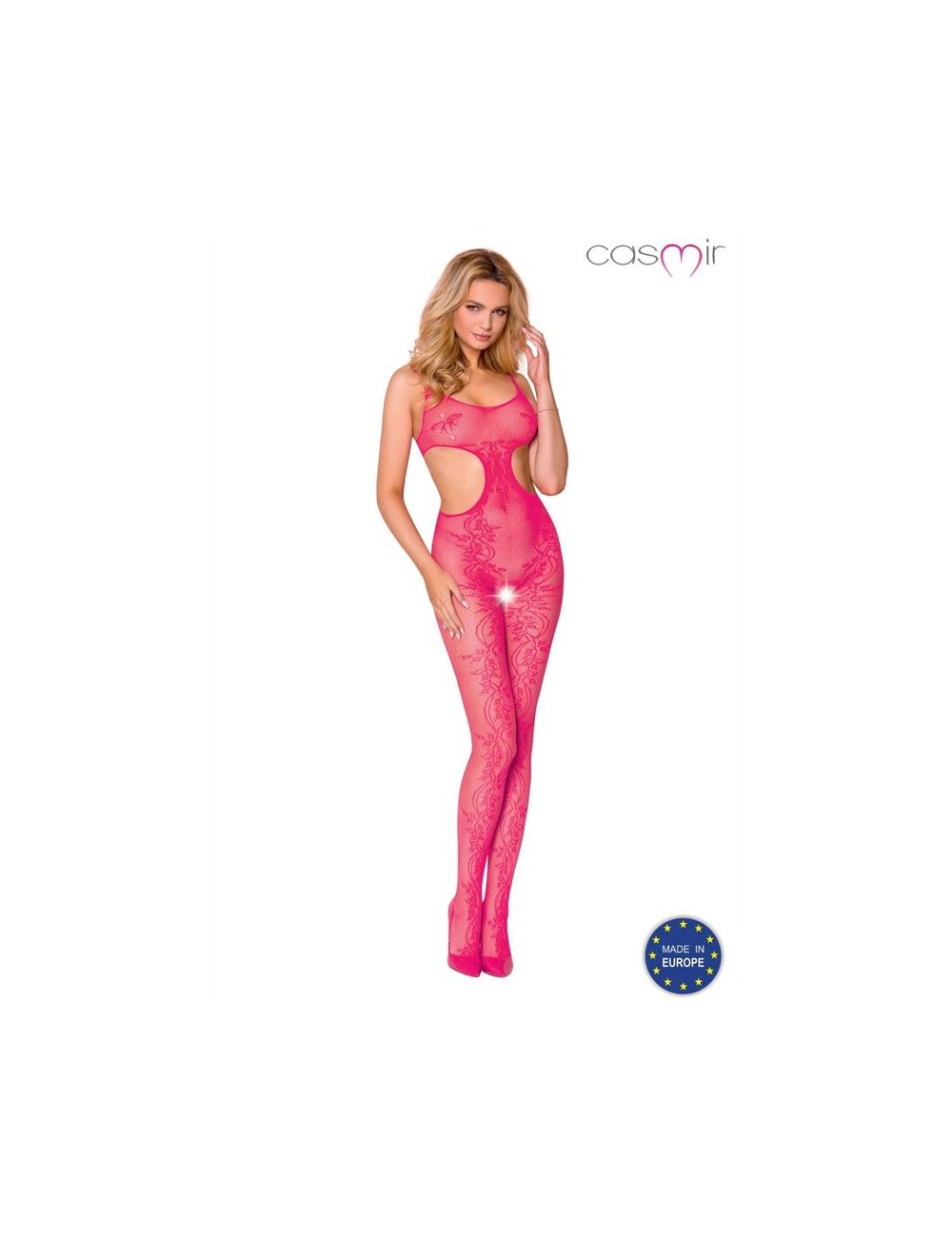 CASMIR CA002 OPEN BODYSTOCKING ONE SIZE - PINK CASMIR CA002 OPEN BODYSTOCKING ONE SIZE - PINK