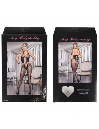 QUEEN LINGERIE FISHNET OPEN BACK BODYSTOCKING S-L