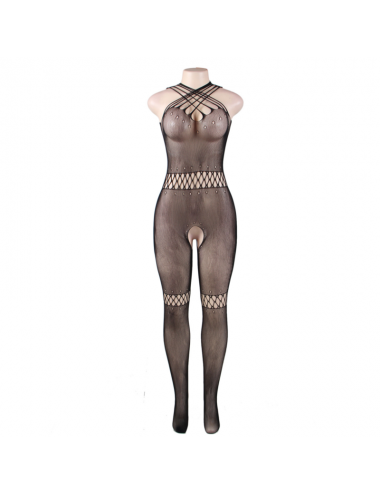 QUEEN LINGERIE MULTISTRAPS SLING HOLLOW BODYSTOCKING S-L