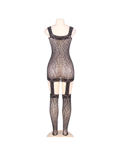 QUEEN LINGERIE LEOPARD PATTERN BODYSTOCKING S-L