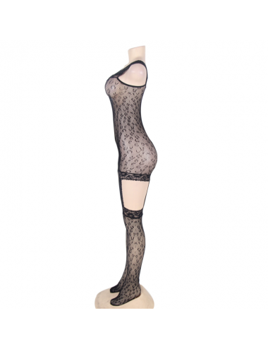 QUEEN LINGERIE LEOPARD PATTERN BODYSTOCKING S-L