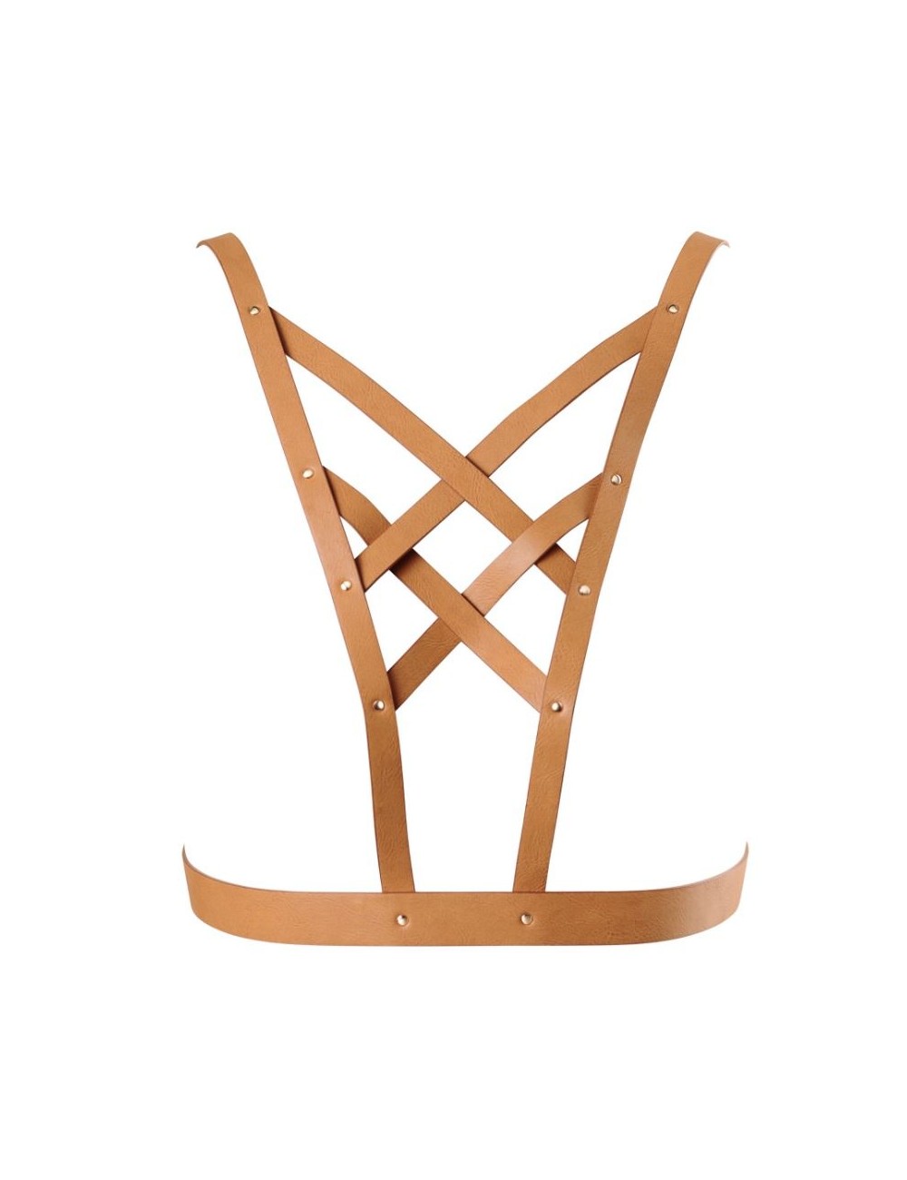 BIJOUX INDISCRETS MAZE CROSS CLEAVAGE HARNESS BROWN BIJOUX INDISCRETS MAZE CROSS CLEAVAGE HARNESS BROWN