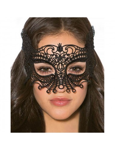 QUEEN LINGERIE BLACK MASK ONE SIZE