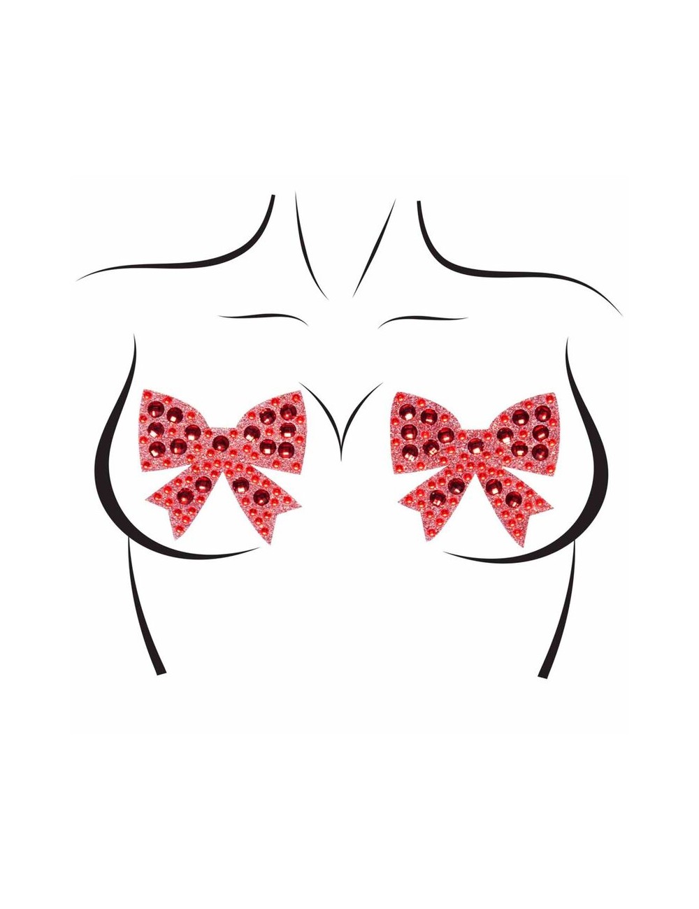 LEG AVENUE BOWS NIPPLE COVERS ONE SIZE LEG AVENUE BOWS NIPPLE COVERS ONE SIZE