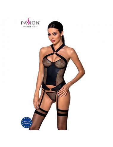 PASSION AMANDA CORSET ECO LEATHER S/M