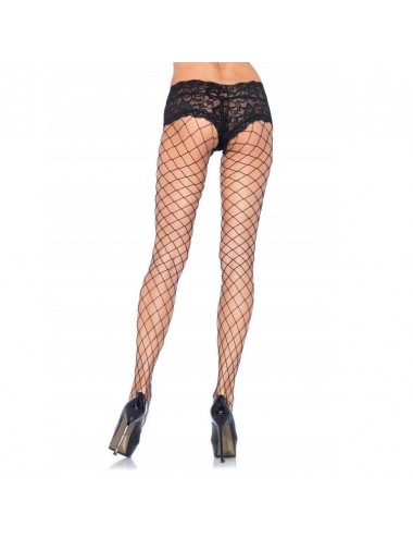 LEG AVENUE NET AND LACE PANTYHOSE
