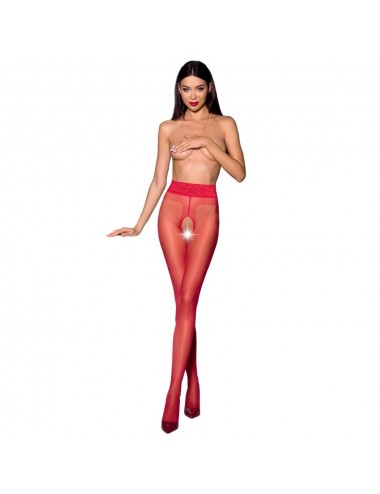 PASSION WOMAN TIOPEN 001 RED STOCKINGS SIZE 3/4
