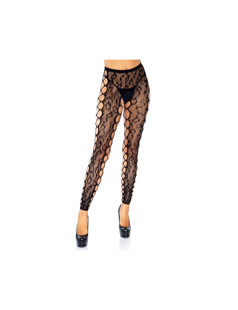LEG AVENUE FOOTLESS CROTHLESS TIGHTS ONE SIZE LEG AVENUE FOOTLESS CROTHLESS TIGHTS ONE SIZE