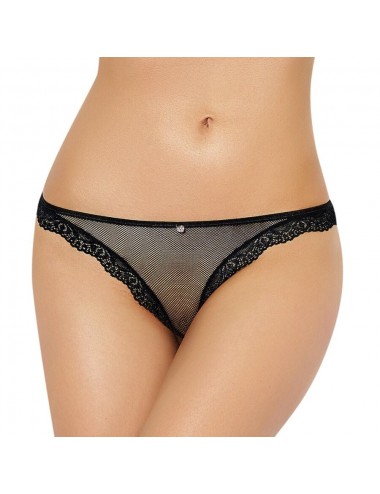 QUEEN LINGERIE FISHNET AND LACE PANTIES S/M