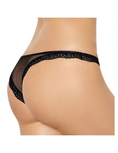 QUEEN LINGERIE FISHNET AND LACE PANTIES S/M