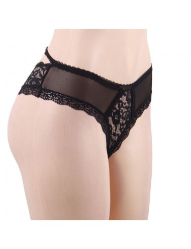 QUEEN LINGERIE FLORAL LACE PANTIES  S/M