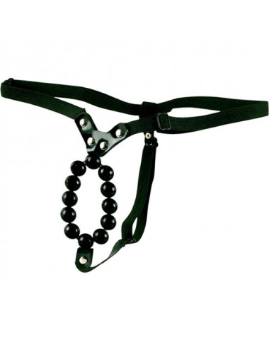 CALEX  LOVER'S THONG WITH STROKER BEADS