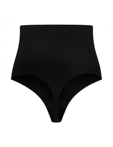 BYE BRA SEAMLESS HIGH WAIST THONG MEDIUM CONTROL - BLACK XL