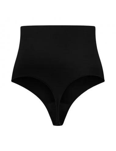 BYE BRA SEAMLESS HIGH WAIST THONG MEDIUM CONTROL - BLACK XL