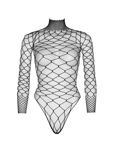 LEG AVENUE TURTLENECK FISHNET TEDDY ONE SIZE