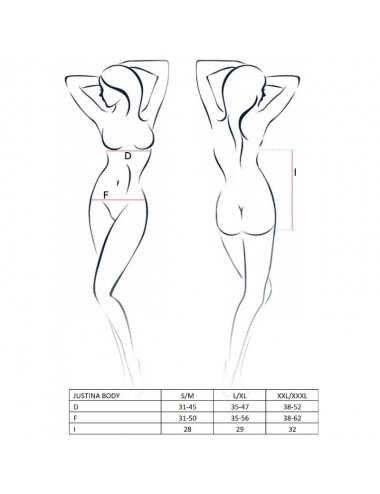 PASSION WOMAN JUSTINA TEDDY BLACK L/XL