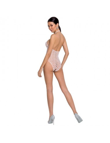 PASSION WOMAN BS087 BODYSTOCKING - WHITE ONE SIZE