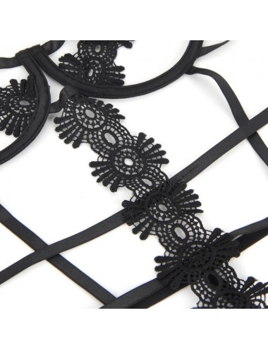 SUBBLIME STRAPPY LACE TEDDY S/M