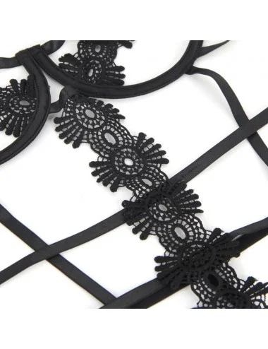 SUBBLIME STRAPPY LACE TEDDY L/XL