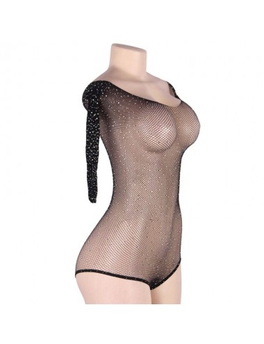 SUBBLIME LONG SLEEVE FISHNET TEDDY S/M