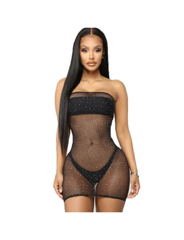 QUEEN LINGERIE SHINNY-DRESS BODYSTOCKING S-L