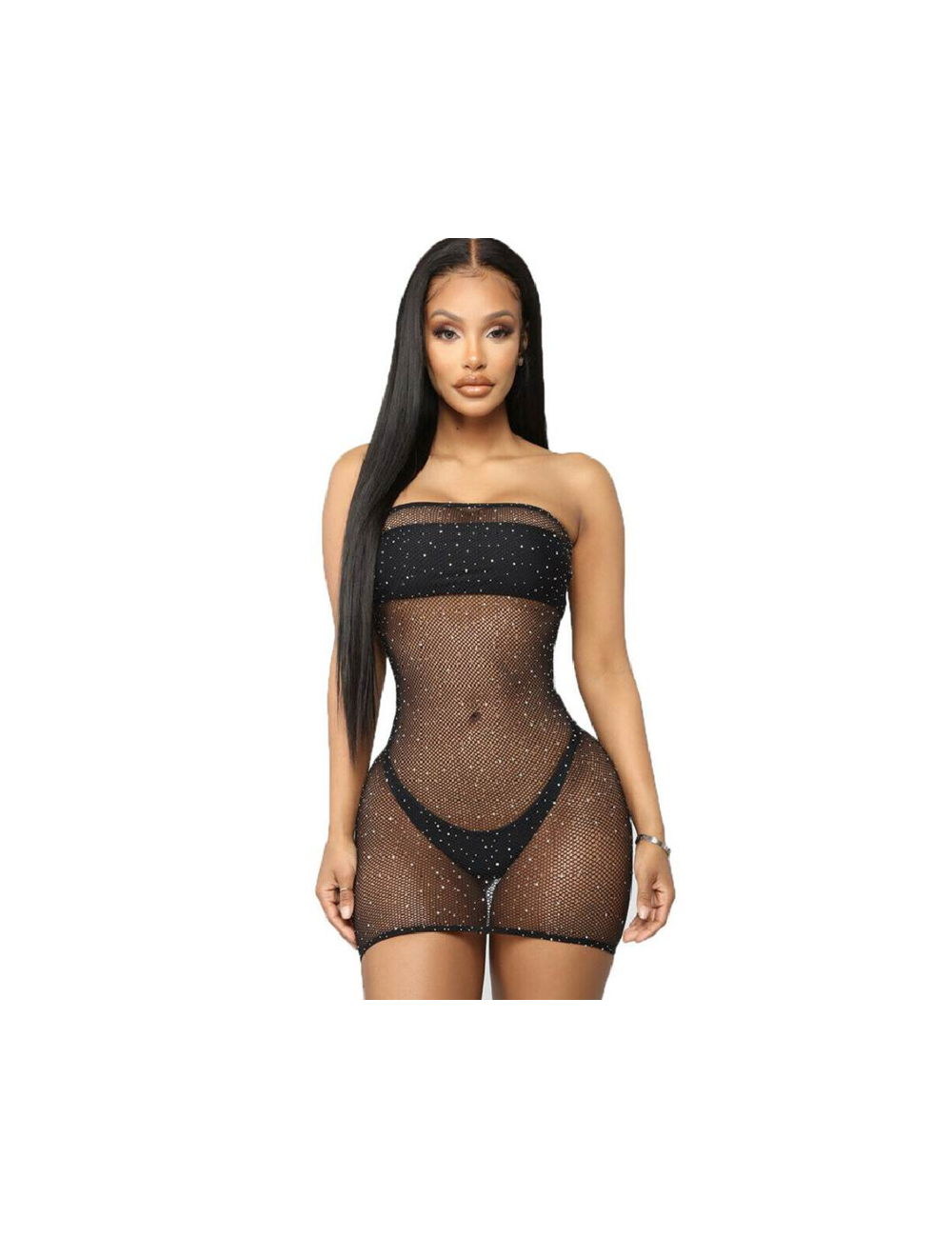 QUEEN LINGERIE SHINNY-DRESS BODYSTOCKING S-L