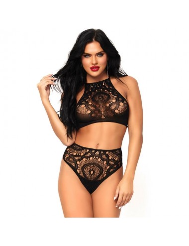 LEG AVENUE 2 PIECES SET TOP AND PANTIES M/L