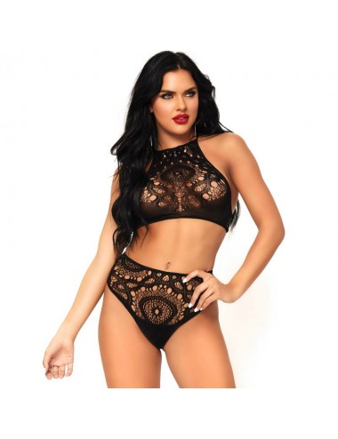 LEG AVENUE 2 PIECES SET TOP AND PANTIES M/L