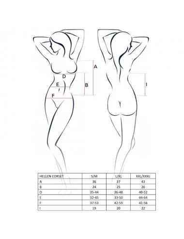 PASSION WOMAN HELLEN CORSET BLACK L/XL