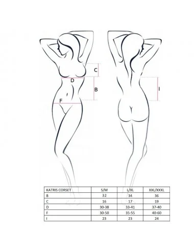 PASSION WOMAN KATRISS CORSET BLACK L/XL