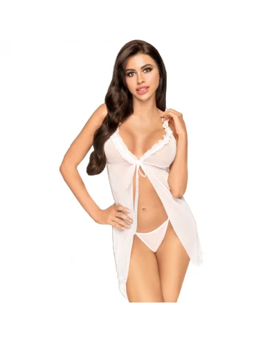 PENTHOUSE BABYDOLL AFTER SUNSET - WHITE L/XL