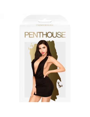 PENTHOUSE HEART ROB DRESS - BLACK S/M