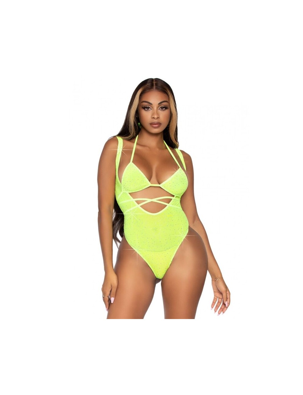 LEG AVENUE BIKINI TOP AND BODYSUIT ONE SIZE