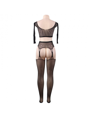 QUEEN LINGERIE BODYSTOCKING LONG SLEEVE TOP S-L