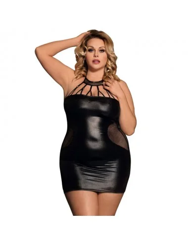 SUBBLIME QUEEN PLUS STRAPPY BLACK DRESS