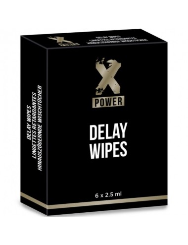 XPOWER DELAY WIPES 6 UNITS