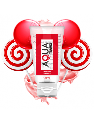 AQUA TRAVEL LOLLIPOP FLAVOUR WATERBASED LUBRICANT - 50 ML