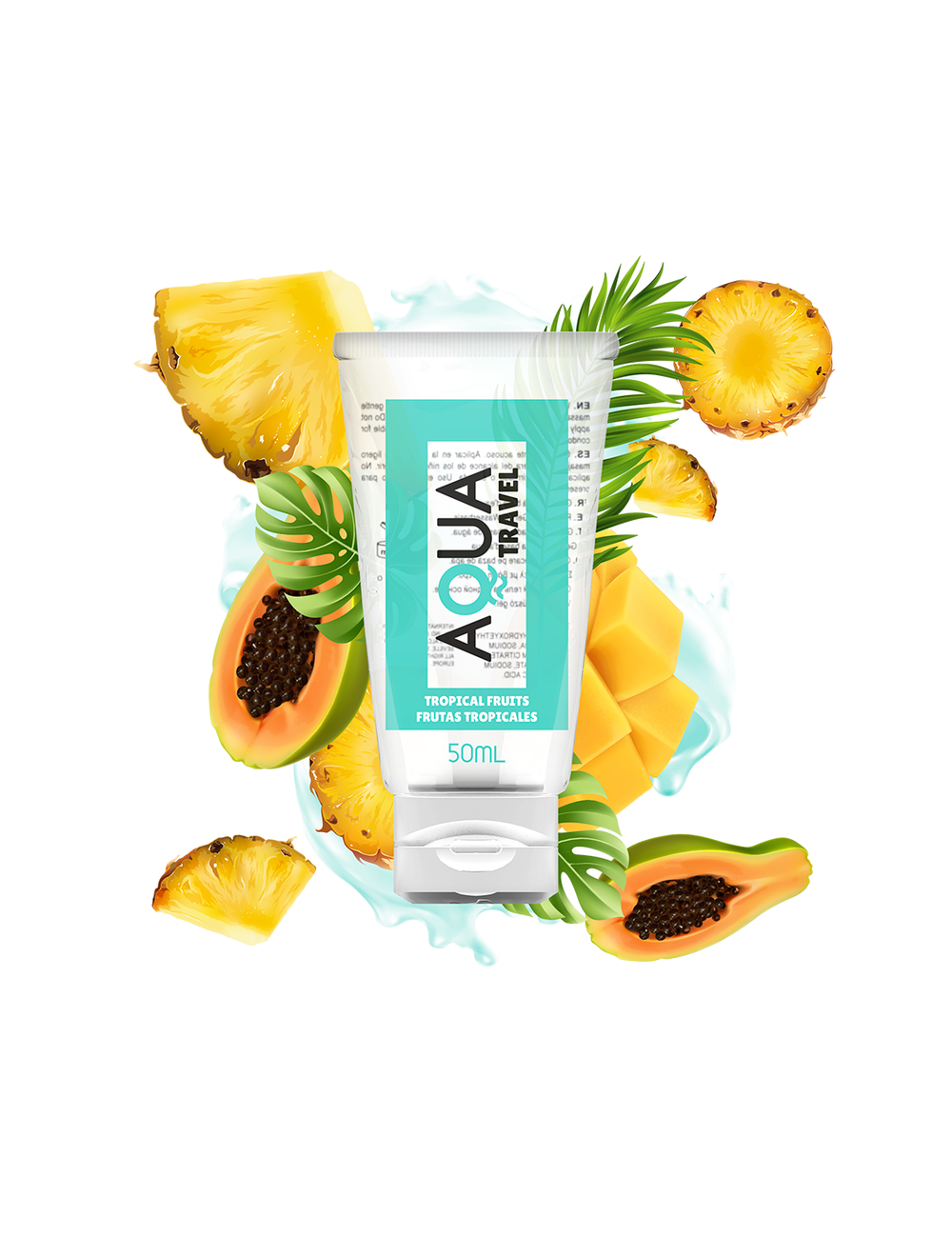 AQUA TRAVEL FLAVOUR WATERBASED LUBRICANT TROPICAL FRUITS - 50 ML AQUA TRAVEL FLAVOUR WATERBASED LUBRICANT TROPICAL FRUITS - 50 ML