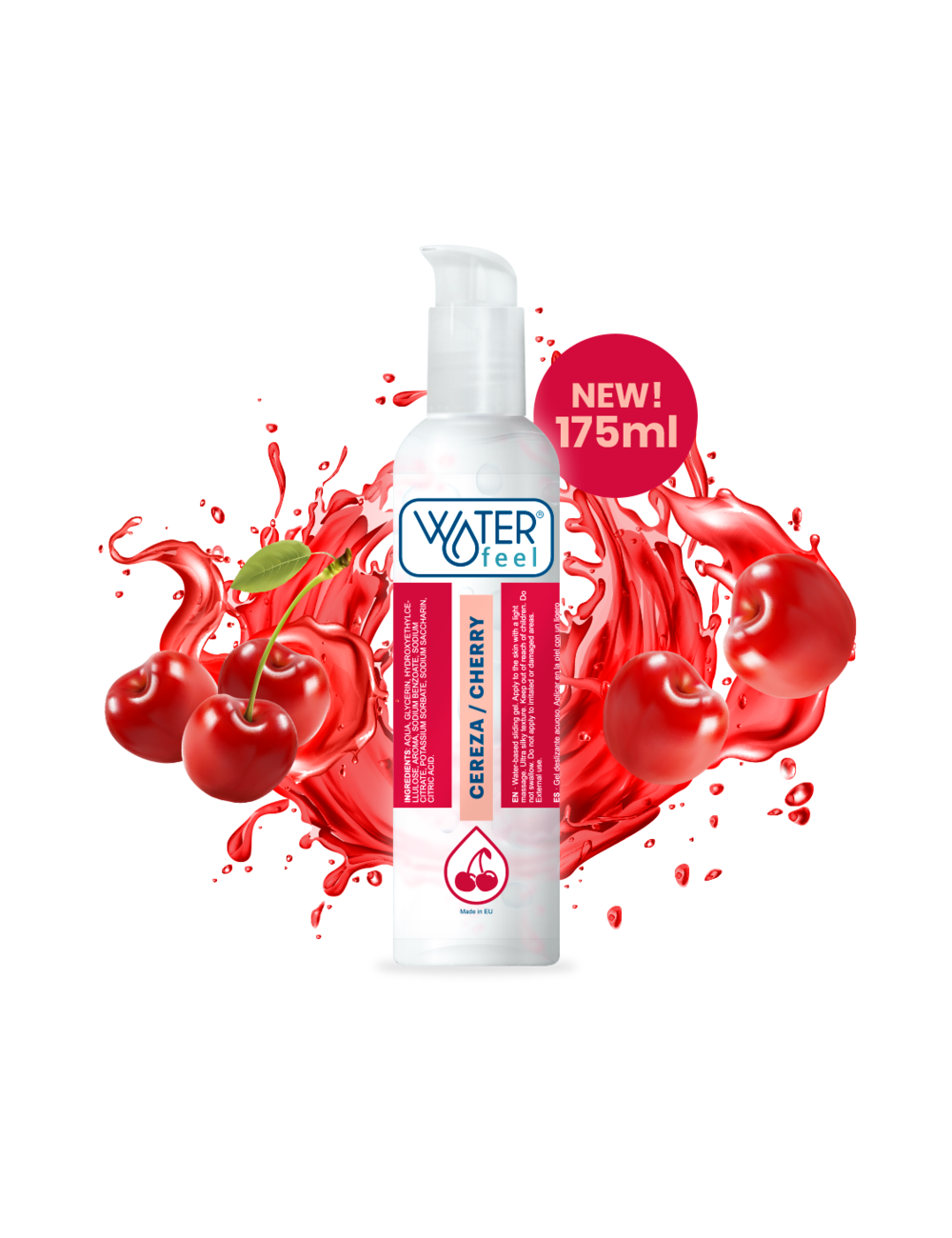 WATERFEEL CHERRY WATER BASED LUBRICANT 175 ML WATERFEEL CHERRY WATER BASED LUBRICANT 175 ML
