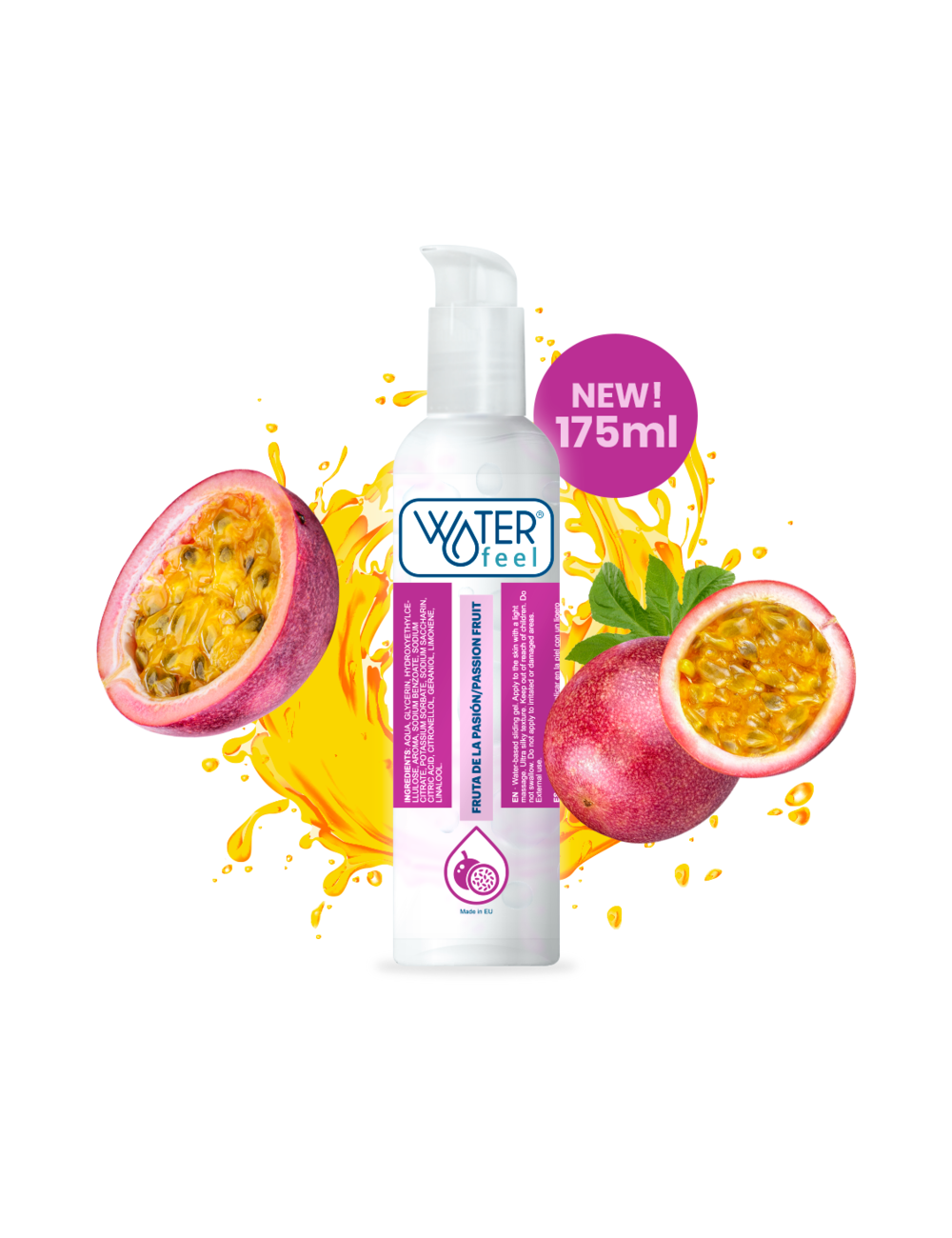 WATERFEEL WATER BASED LUBRICANT PASSION FRUIT 175 ML WATERFEEL WATER BASED LUBRICANT PASSION FRUIT 175 ML