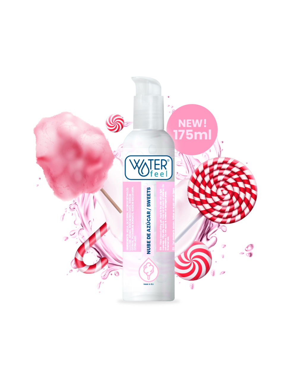 WATERFEEL WATER BASED LUBRICANT SWEETS 175 ML WATERFEEL WATER BASED LUBRICANT SWEETS 175 ML
