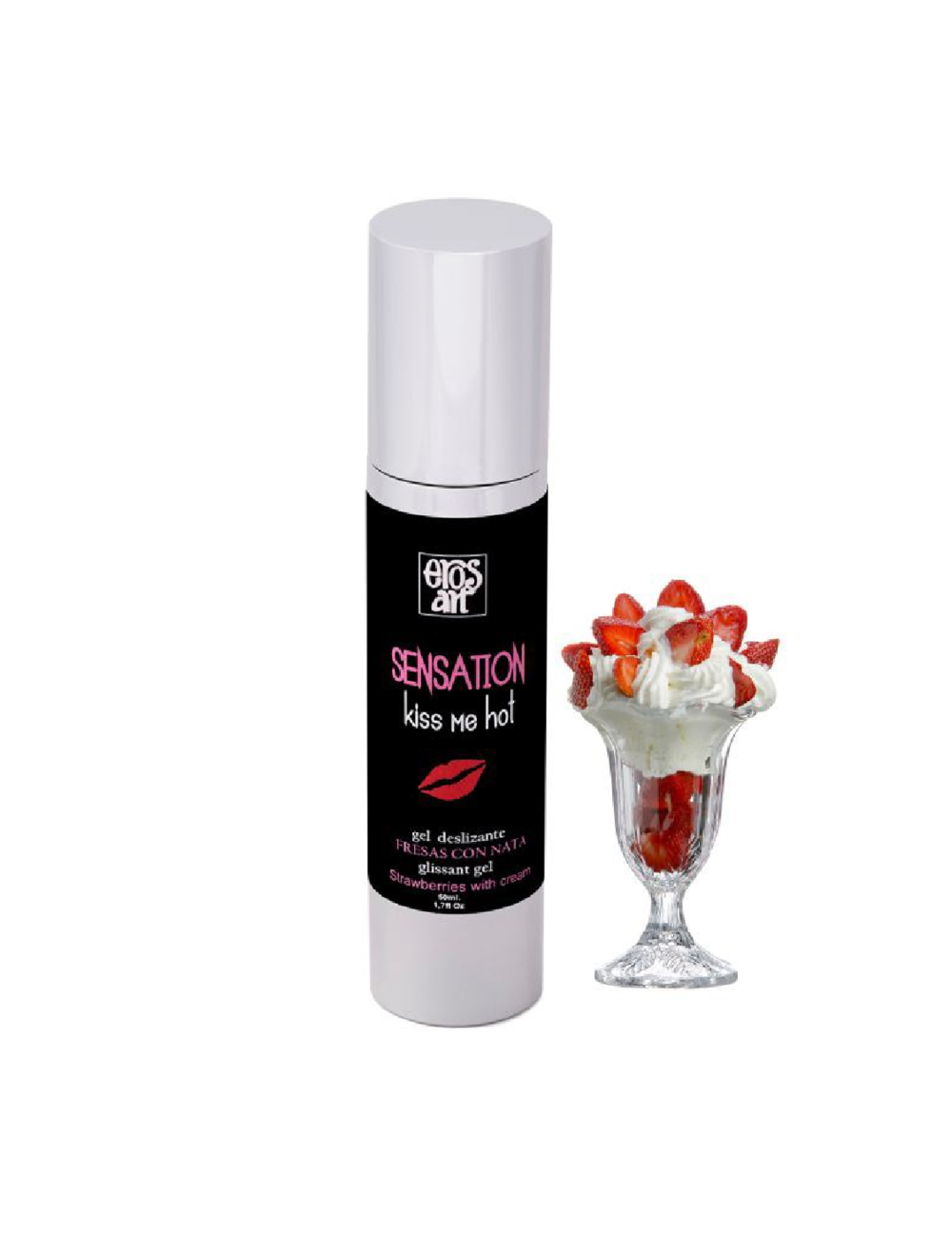EROS SENSATTION NATURAL LUBRICANT STRAWBERRIES WITH CREAM 50ML