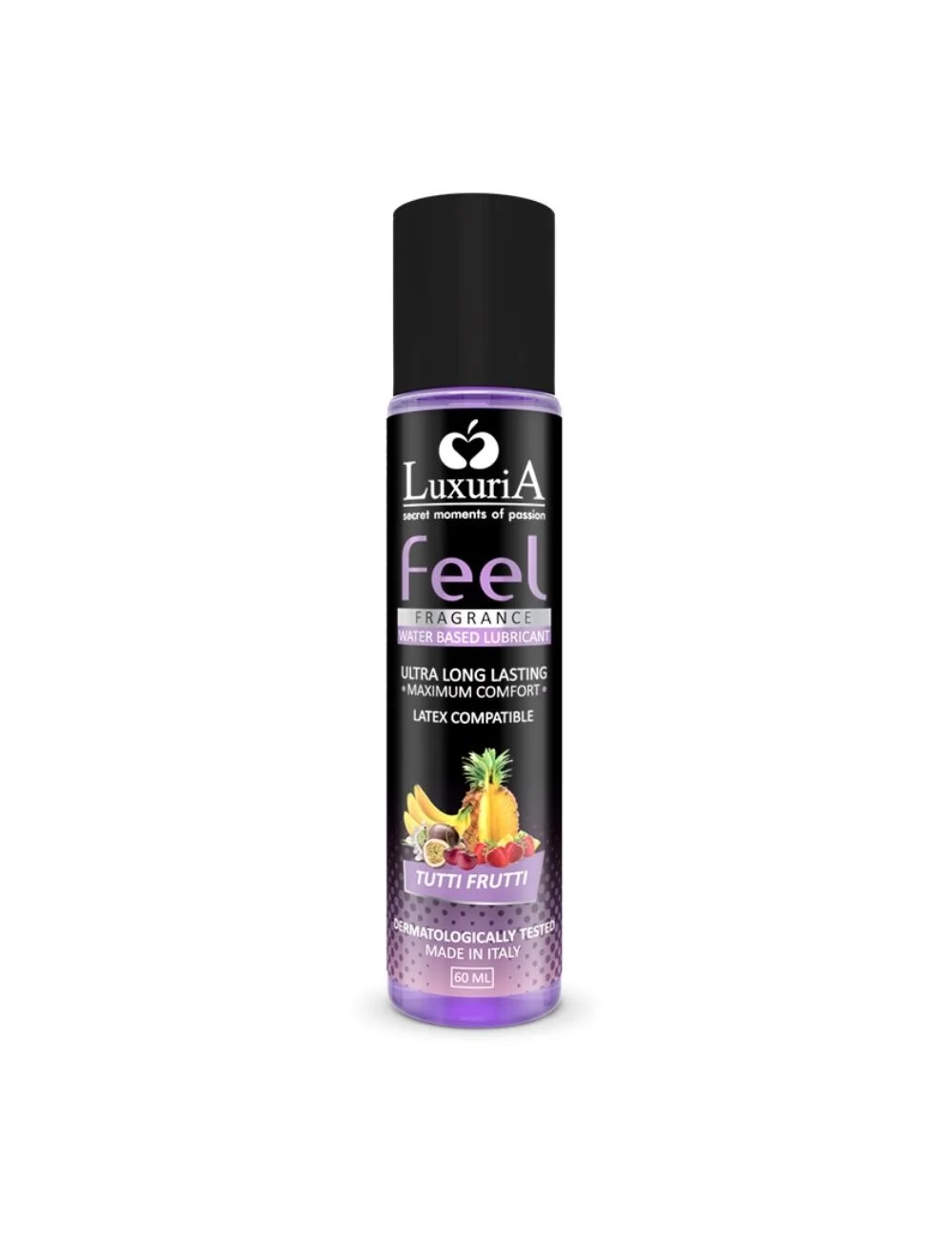 LUXURIA FEEL TUTTI FRUTI WATER BASED LUBRICANT 60 ML LUXURIA FEEL TUTTI FRUTI WATER BASED LUBRICANT 60 ML