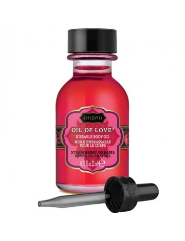 KAMASUTRA KISSABLE OIL OF LOVE FOREPLAYS STRAWBERRY DREAMS 22 ML