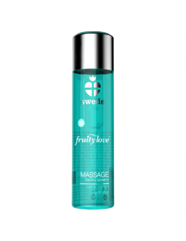 SWEDE FRUITY LOVE WARMING EFFECT MASSAGE OIL BLACK CURRANT AND LIME 120 ML.