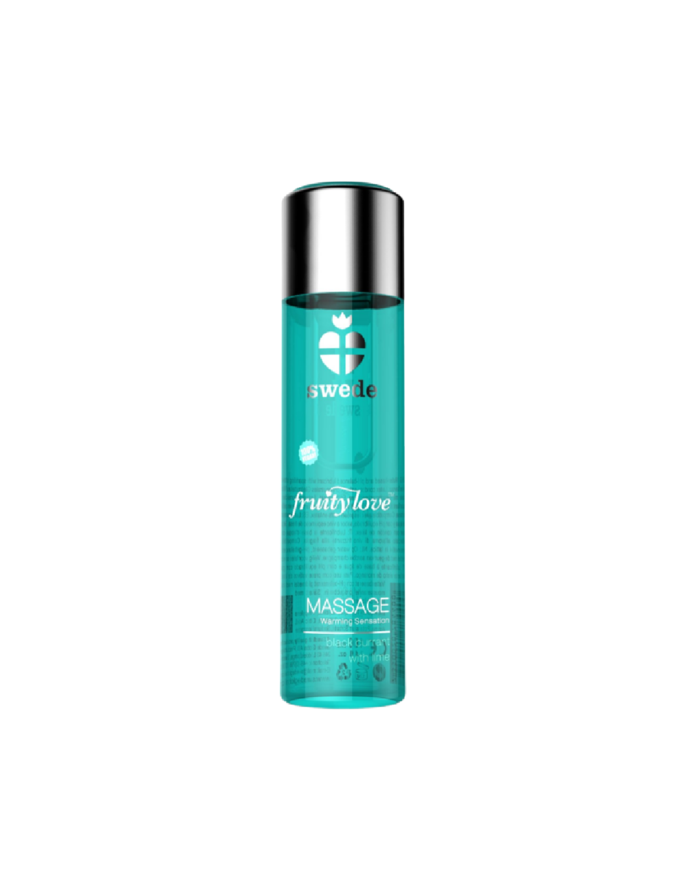 SWEDE FRUITY LOVE WARMING EFFECT MASSAGE OIL BLACK CURRANT AND LIME 120 ML.
