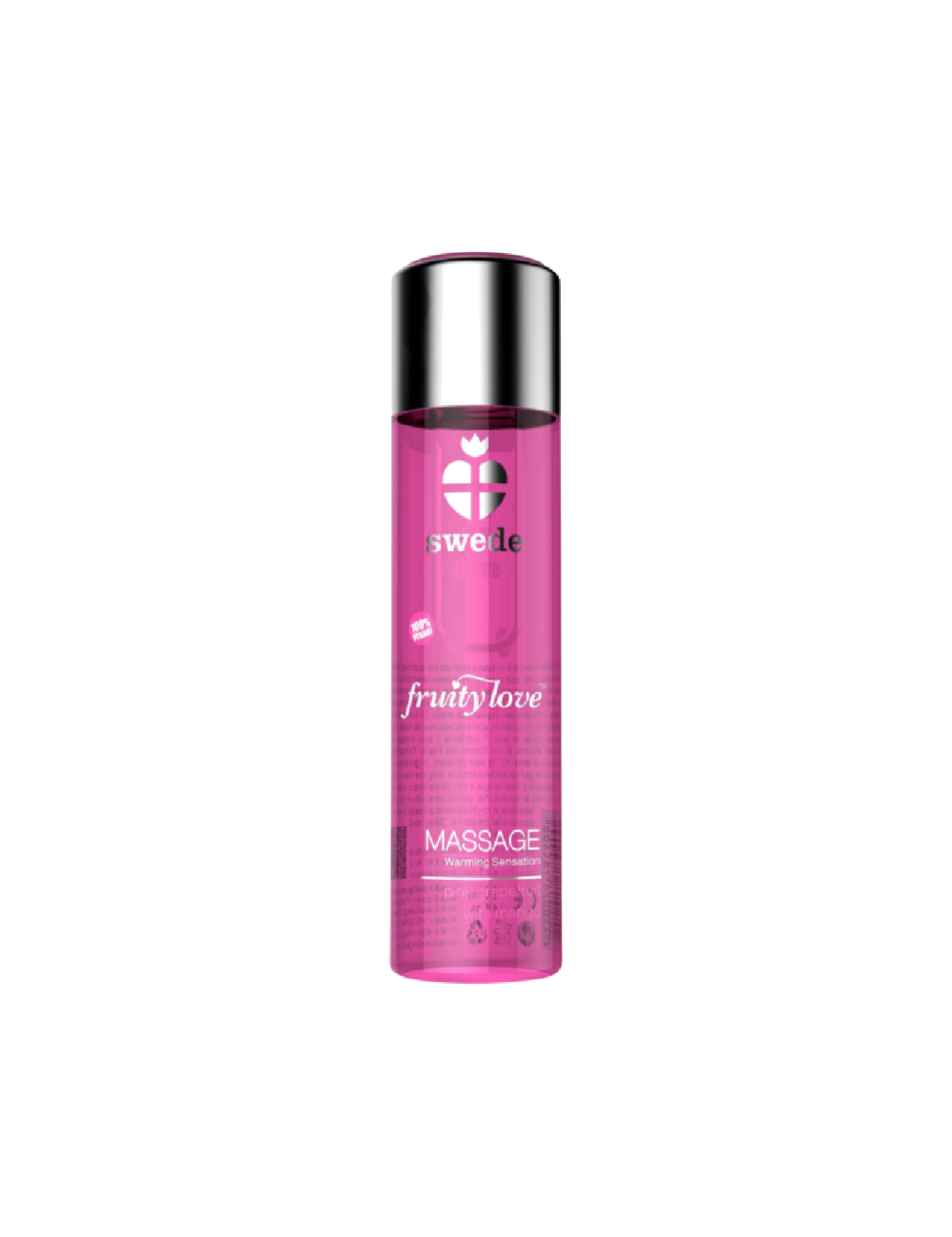 SWEDE FRUITY LOVE WARMING EFFECT MASSAGE OIL PINK GRAPEFRUIT WITH MANGO 120 ML.