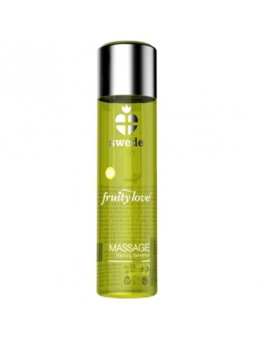 SWEDE FRUITY LOVE WARMING EFFECT MASSAGE OIL VANILLA AND GOLD PEAR 60 ML.