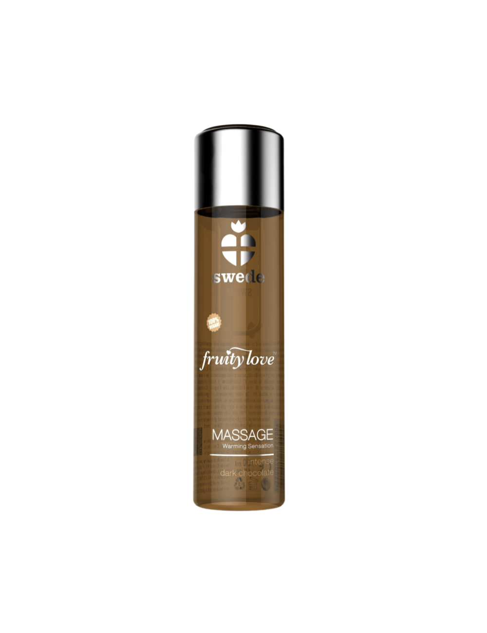 SWEDE FRUITY LOVE WARMING EFFECT MASSAGE OIL INTENSE DARK CHOCOLATE 120 ML.