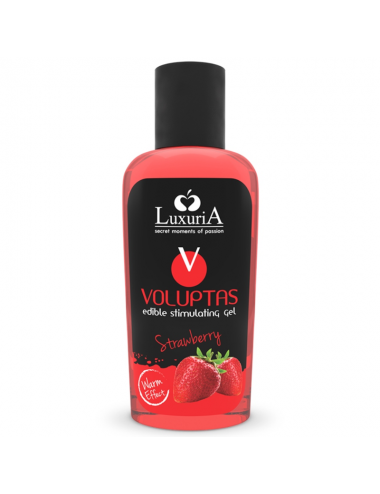 LUXURIA VOLUPTAS EDIBLE MASSAGE GEL WARMING EFFECT - STRAWBERRY 100 ML
